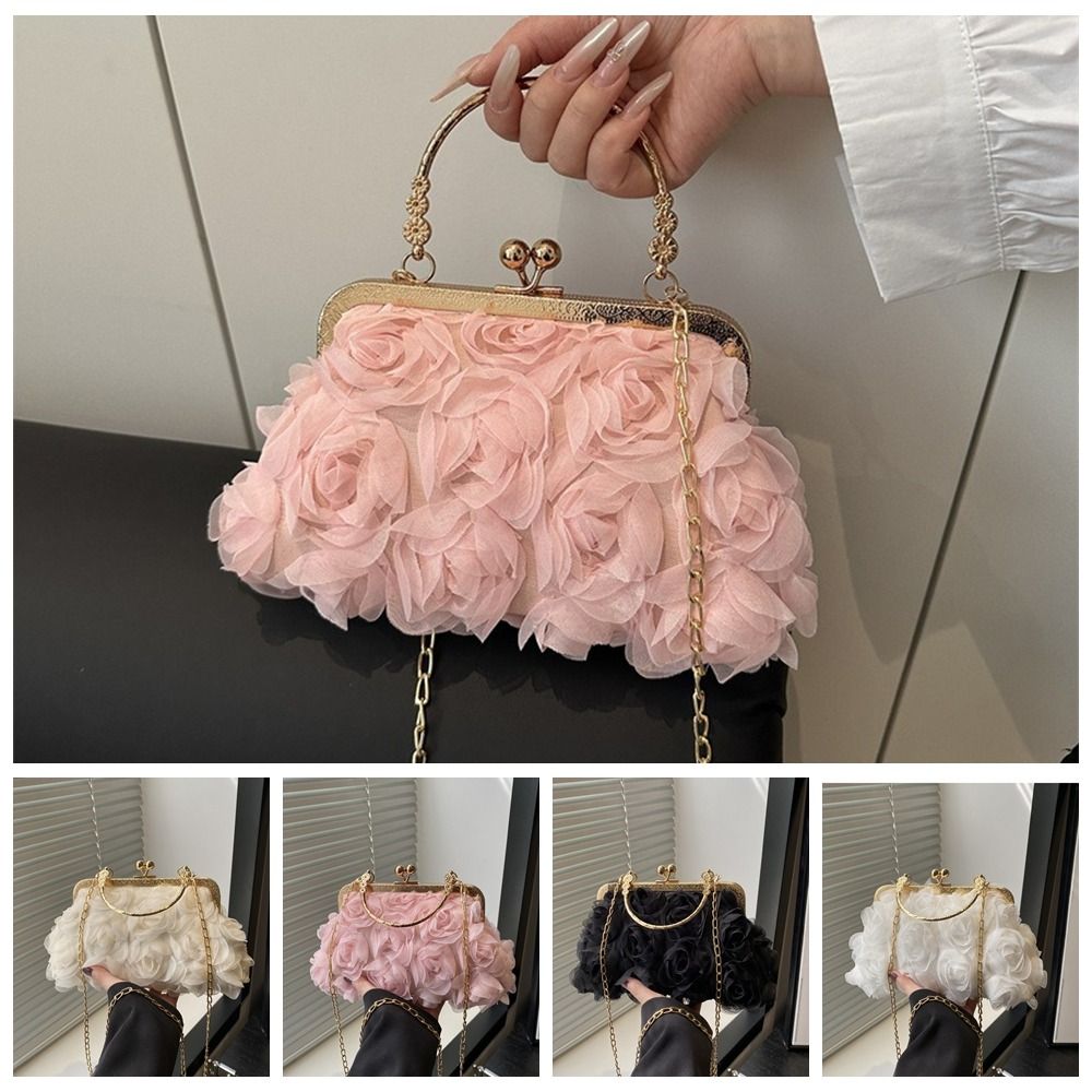 Luxury Bags Reseller - Luxury Polyester Fiber Evening Bags Chiffon