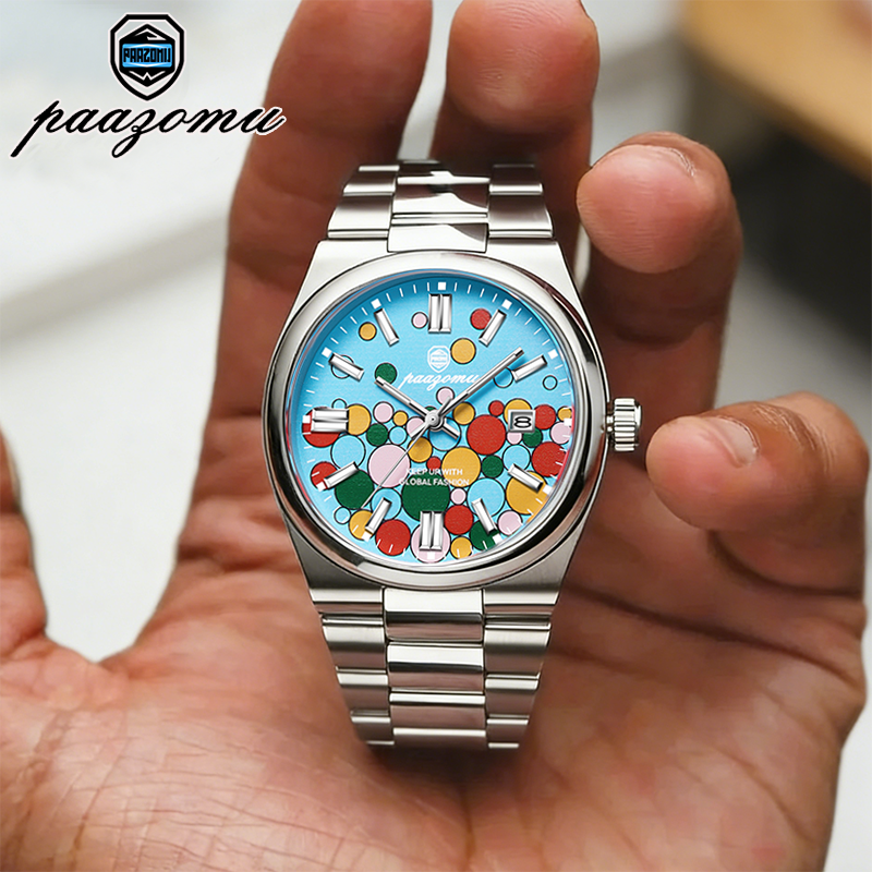 Luxury Bags Brands List - PAAZOMU Abstract Art Dial Men's Brand