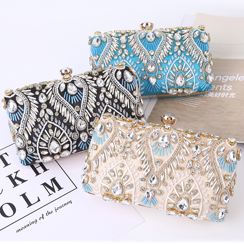 Luxury Bags Reseller - Luxury Diamond Rhinestone Clutch Bags Exquisite