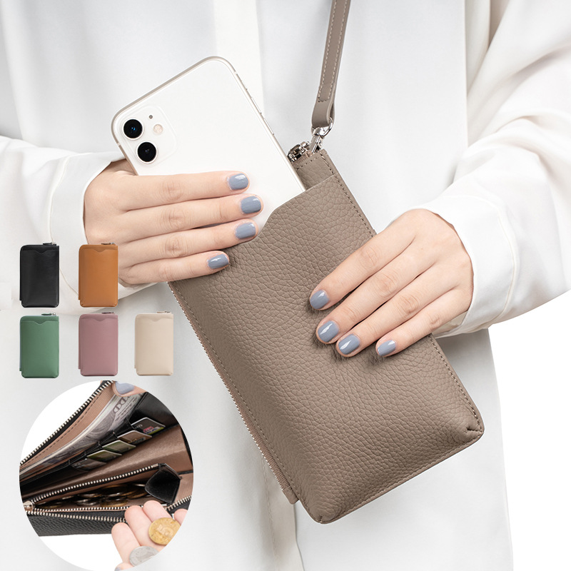 Luxury Bags China - Fashion Genuine Leather Phone Crossbody Bag