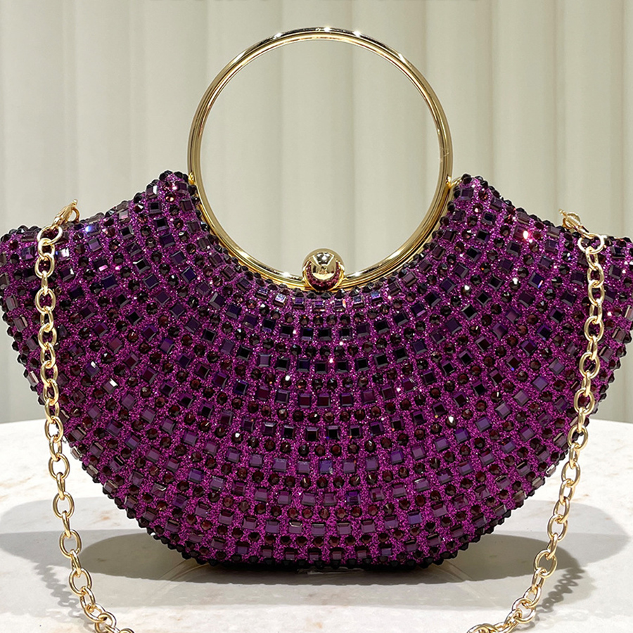 Purple shiny luxurious diamond - Luxury Bags Reseller ulasan dan harga