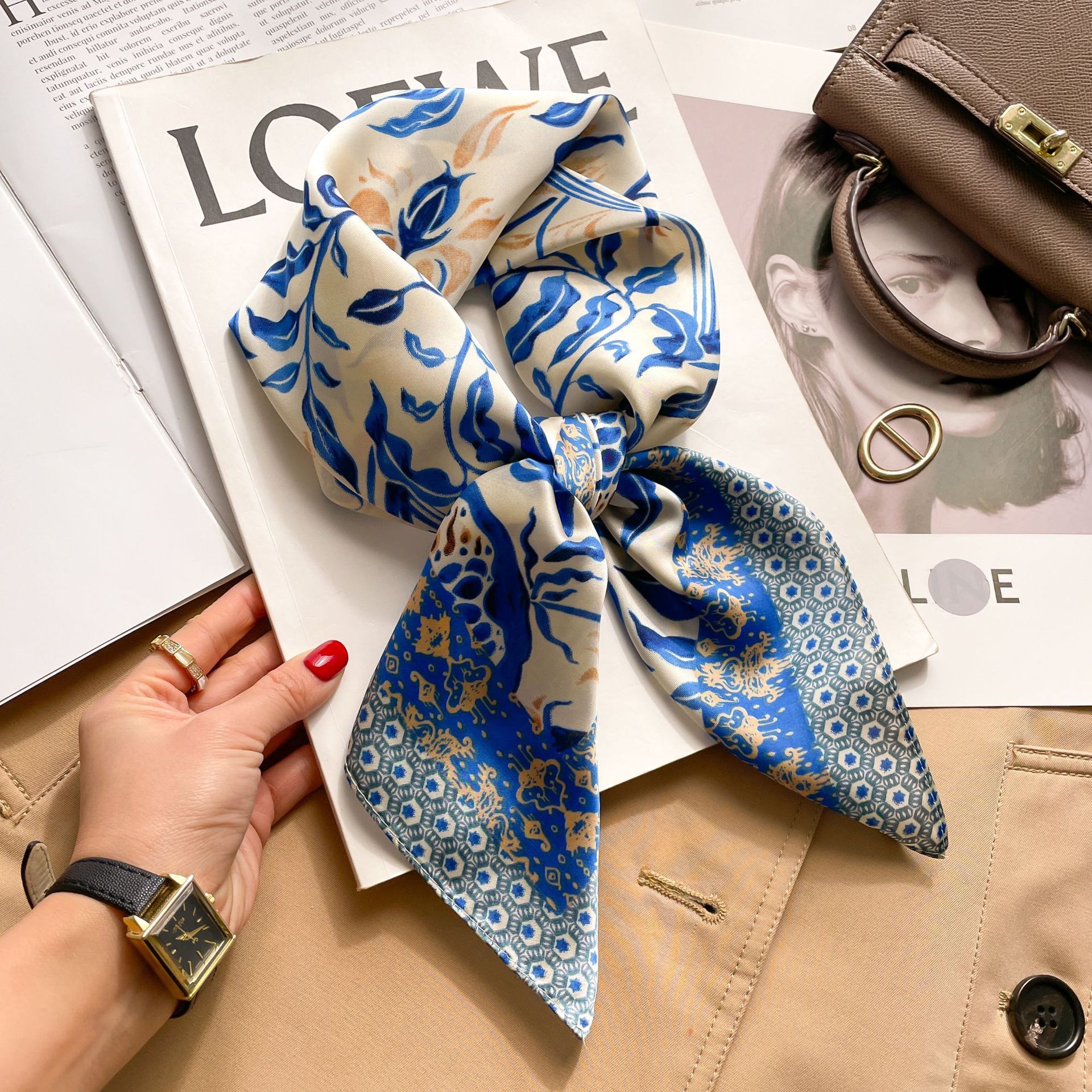 Silk Square Scarf Women Luxury - Luxury Bags China ulasan dan harga