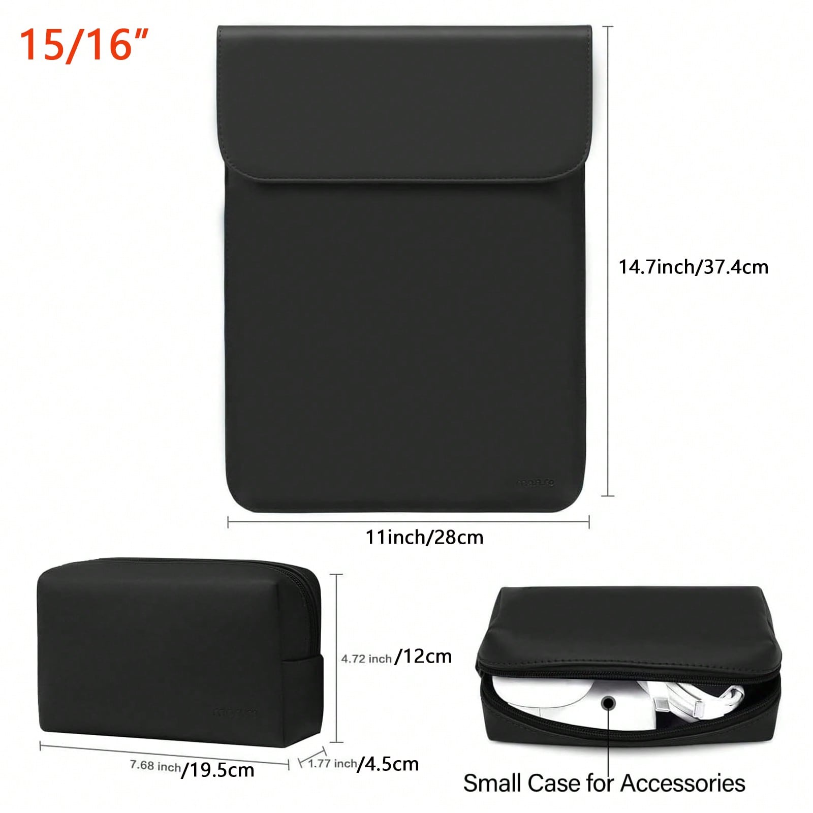 2 Pcs Laptop Sleeve Case, 13.3 - Laptop Bag Leather 15 ulasan dan harga