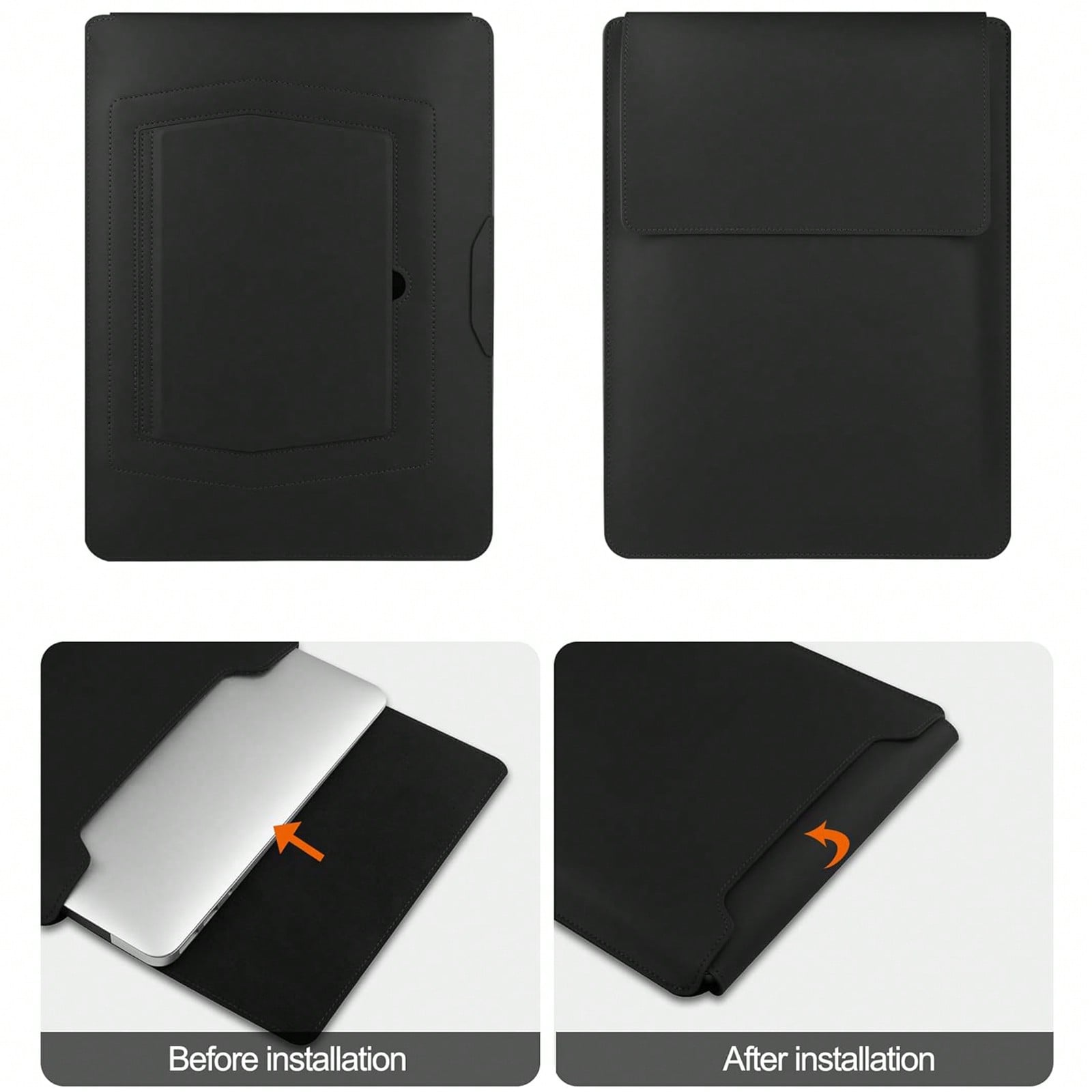 2 Pcs Laptop Sleeve Case, 13.3 - Laptop Bag Leather 15 ulasan dan harga