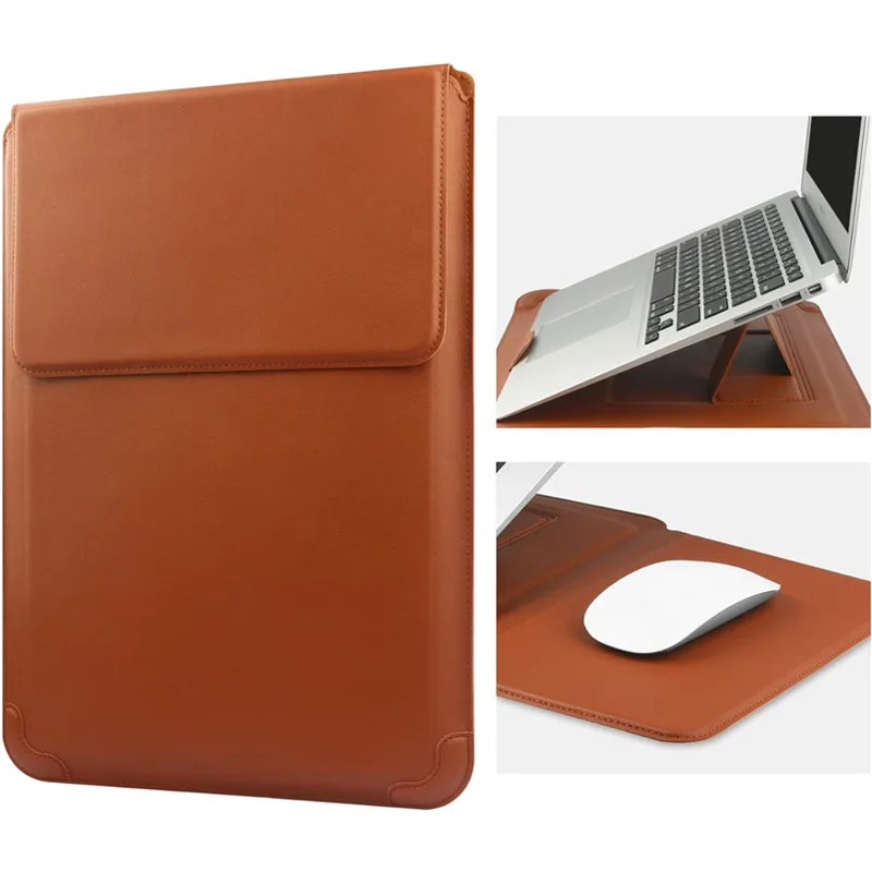 Portable Leather Laptop Sleeve - Laptop Bag Leather 15 ulasan dan harga