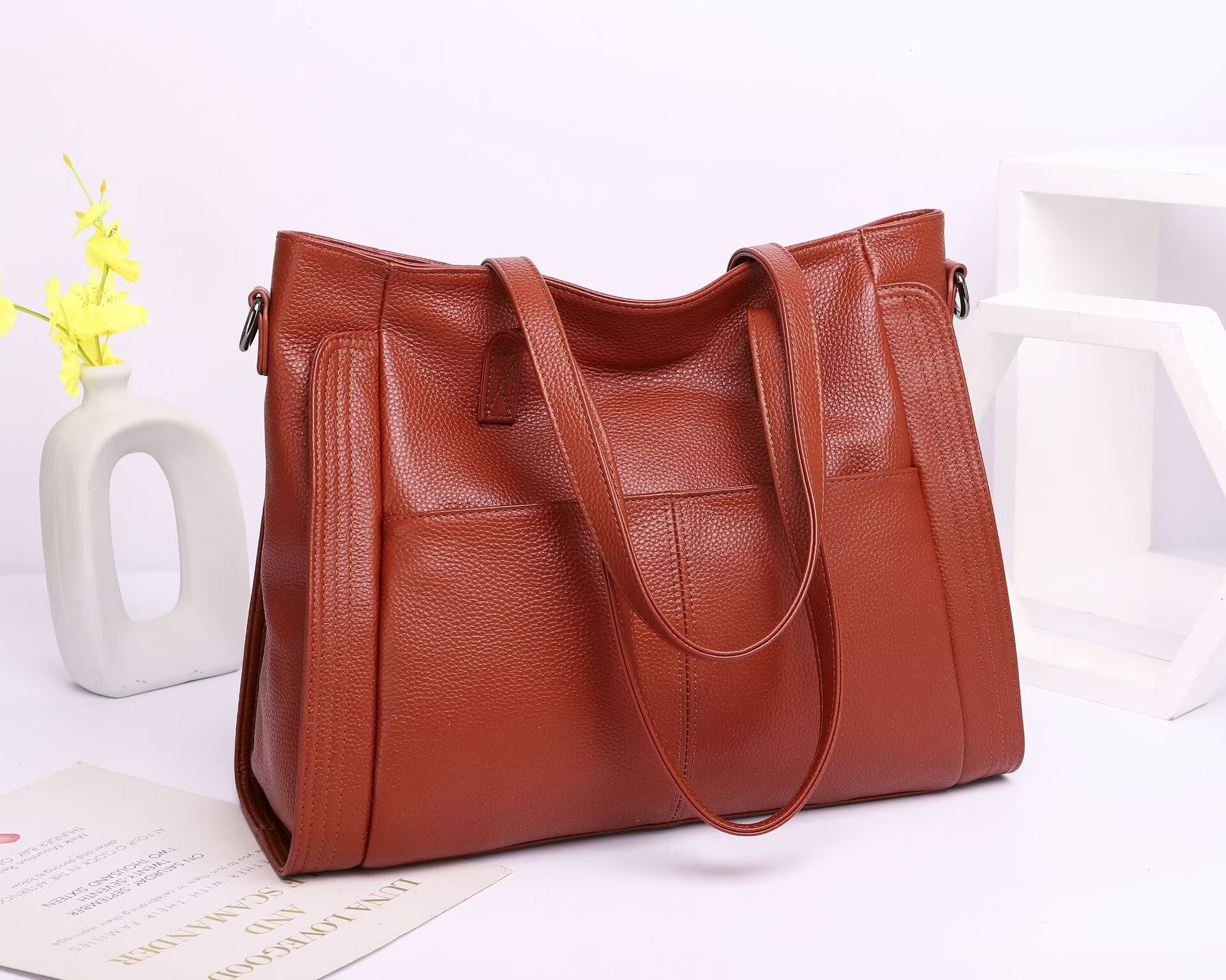 Big Capacity Handbags,Real Lea - Luxury Bags Big ulasan dan harga