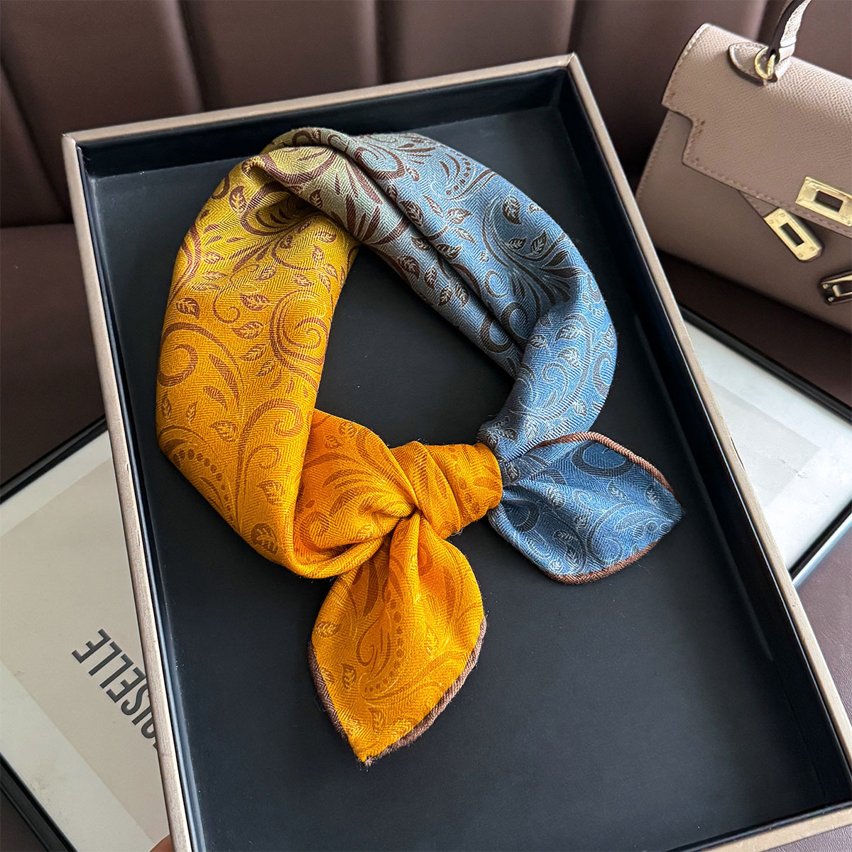 82% Wool 18% Real Silk Scarf N - Luxury Bags China ulasan dan harga