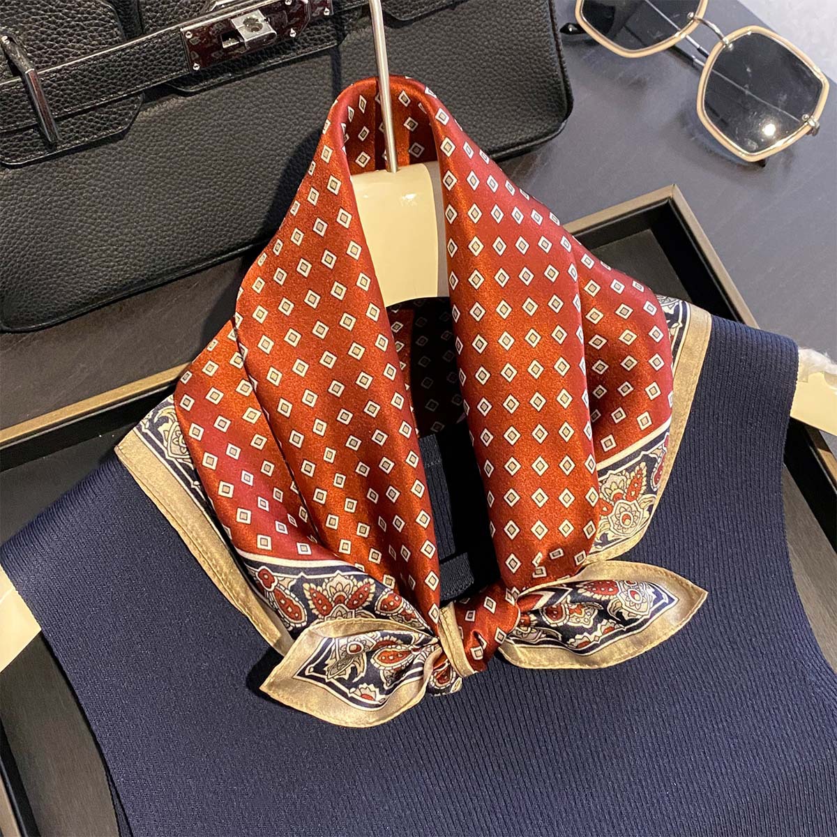 Luxury 100% Pure Silk Square S - Luxury Bags China ulasan dan harga