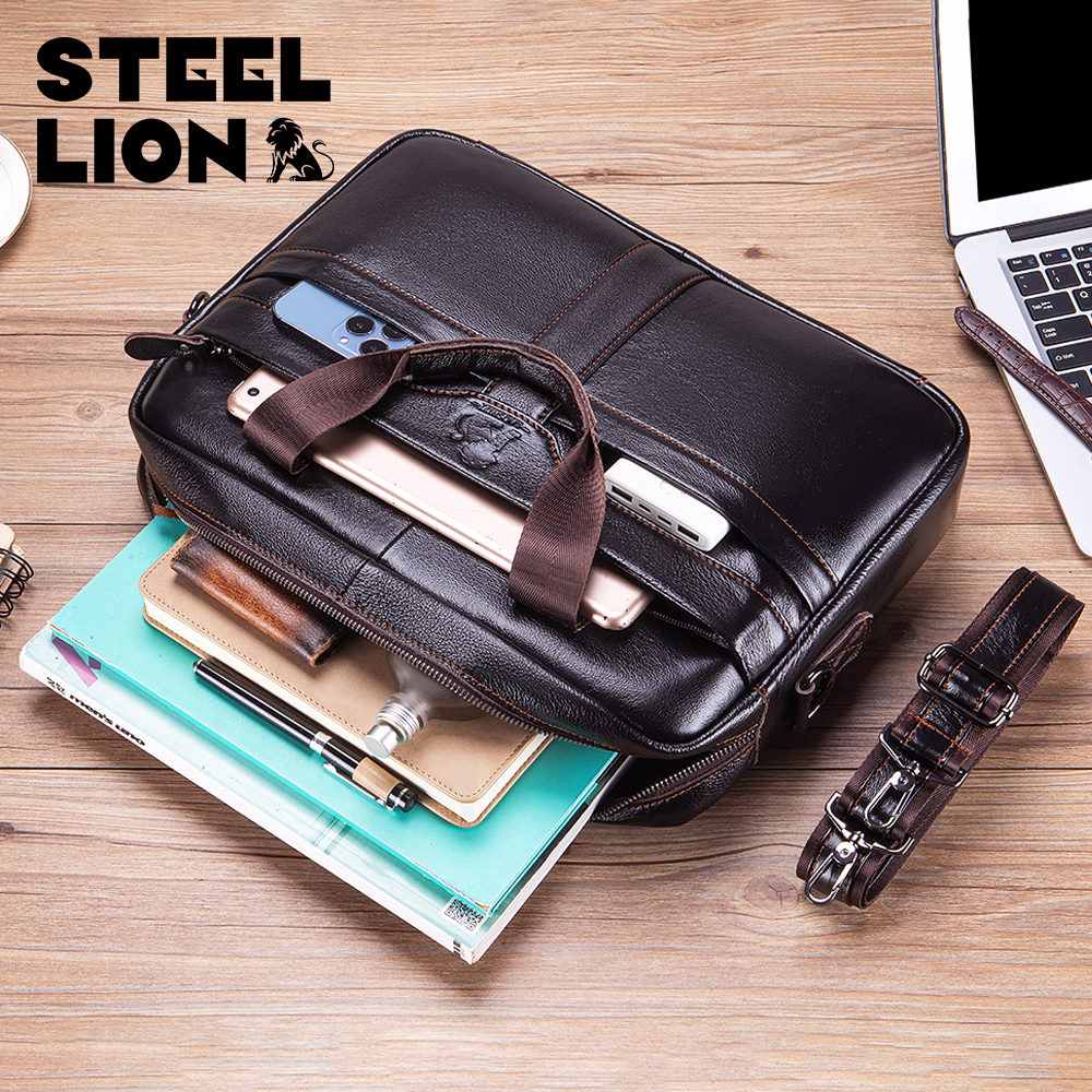 STEEL LION leather men's brief - Laptop Bag Leather 15 ulasan dan harga