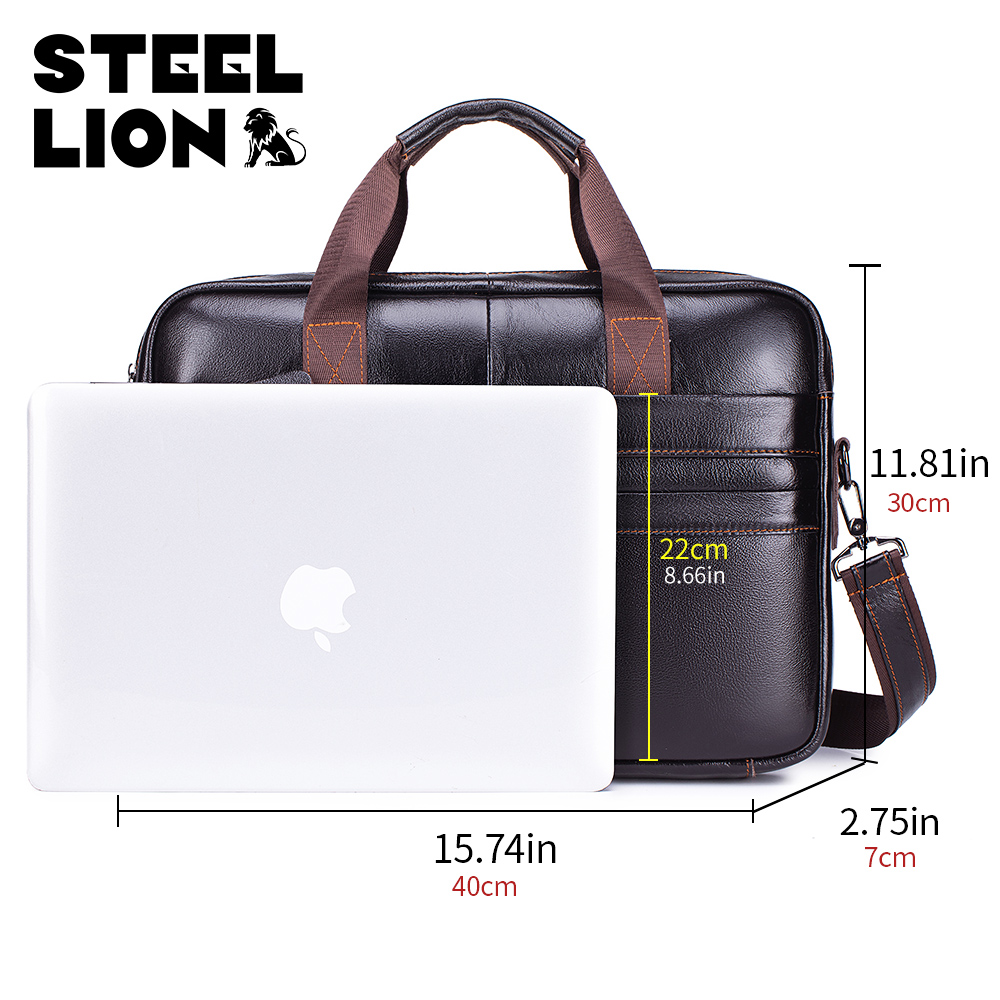 STEEL LION leather men's brief - Laptop Bag Leather 15 ulasan dan harga