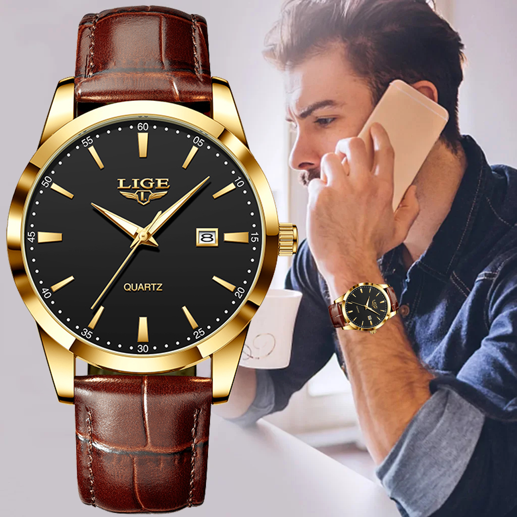 LIGE Mens Watches Top Brand Lu - Luxury Bags Brands List ulasan dan harga