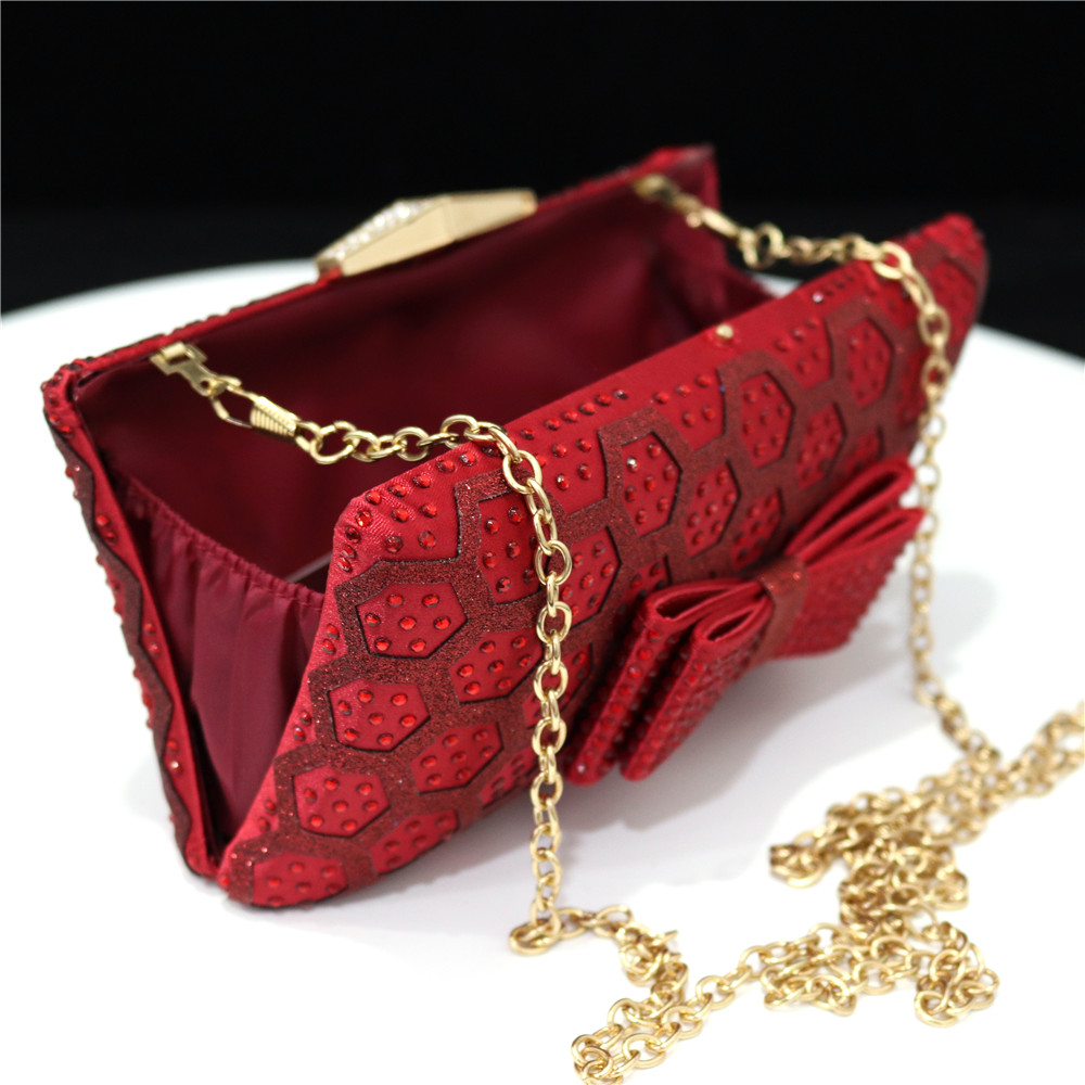 Women Crystal Bow Evening Clut - Luxury Bags Reseller ulasan dan harga