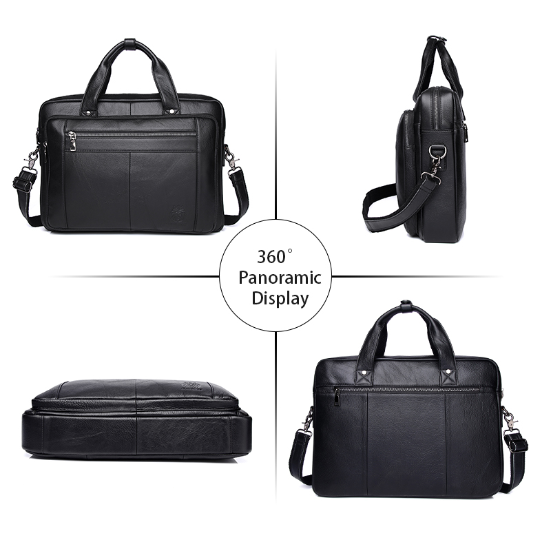 SCHLATUM Genuine Leather Bussi - Laptop Bag Leather 15 ulasan dan harga