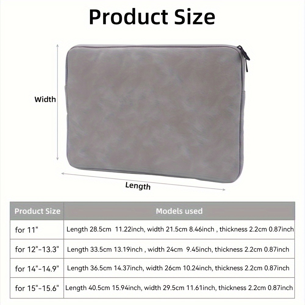 11 13 14 15 Inch Laptop PU Lea - Laptop Bag Leather 15 ulasan dan harga