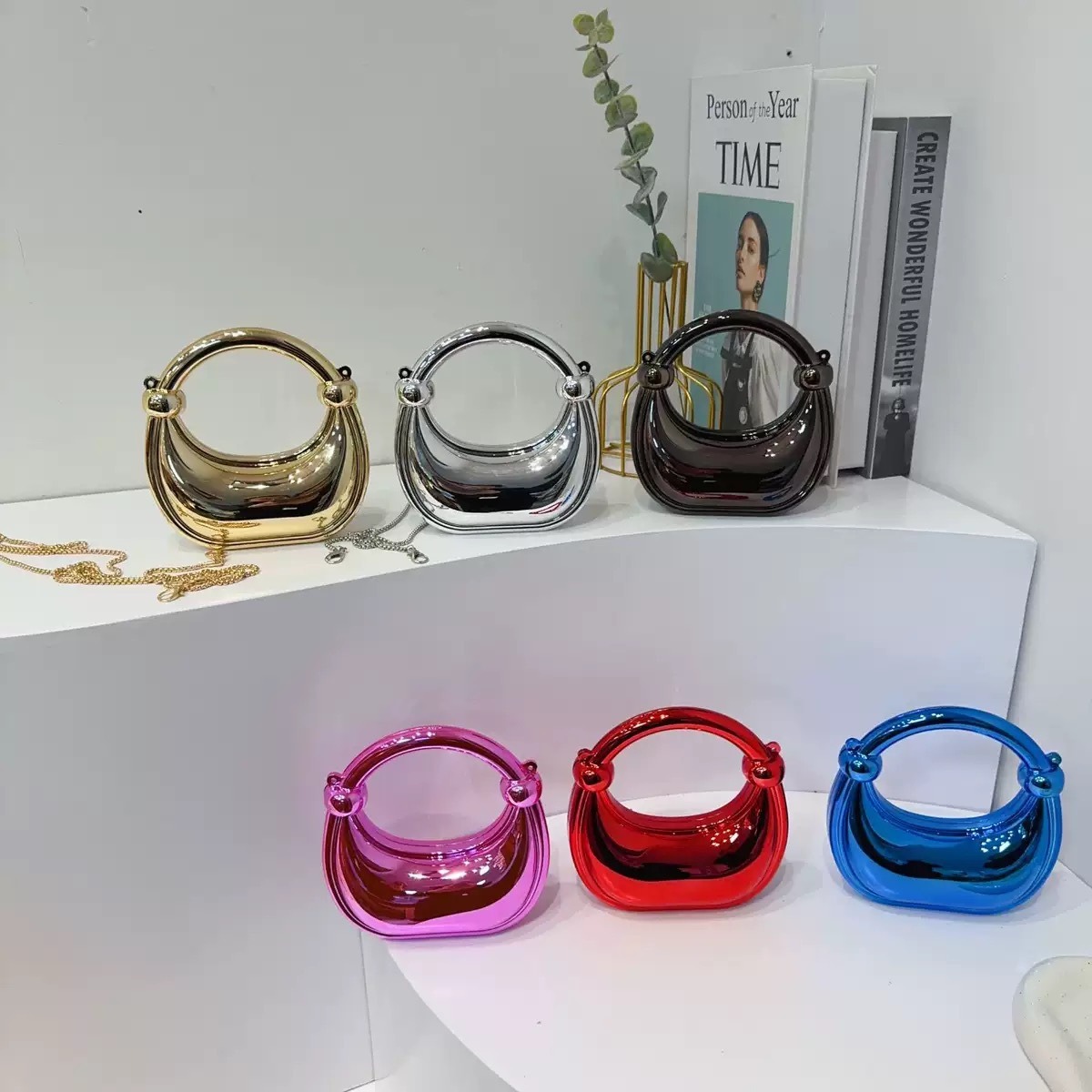 Mini Golden Evening Bag Purses - Luxury Bags Reseller ulasan dan harga