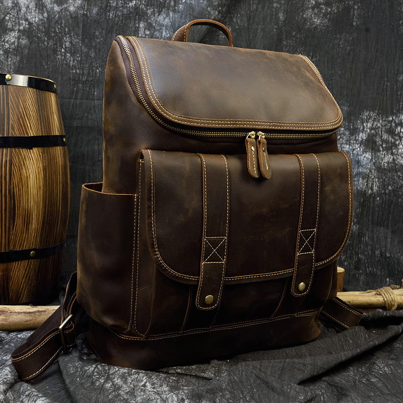 Big Capacity Vintage Leather B - Laptop Bag Leather 15 ulasan dan harga