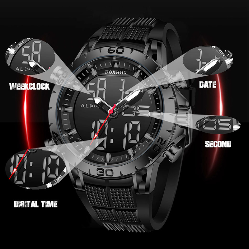 FOXBOX Mens Watches Sports Top - Luxury Bags Brands List ulasan dan harga